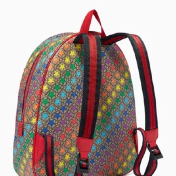 GUCCI Rainbow Star Print Backpack - Picture 4 of 4
